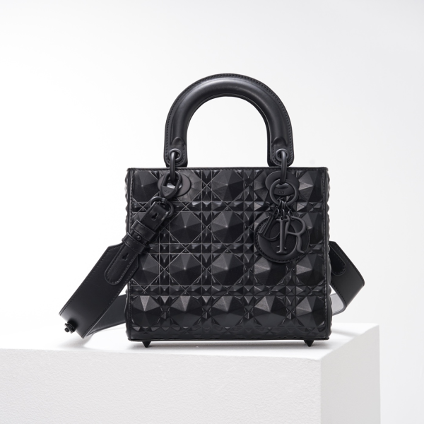 DIOR Lady Dior Diamond Vine Pattern Handbag