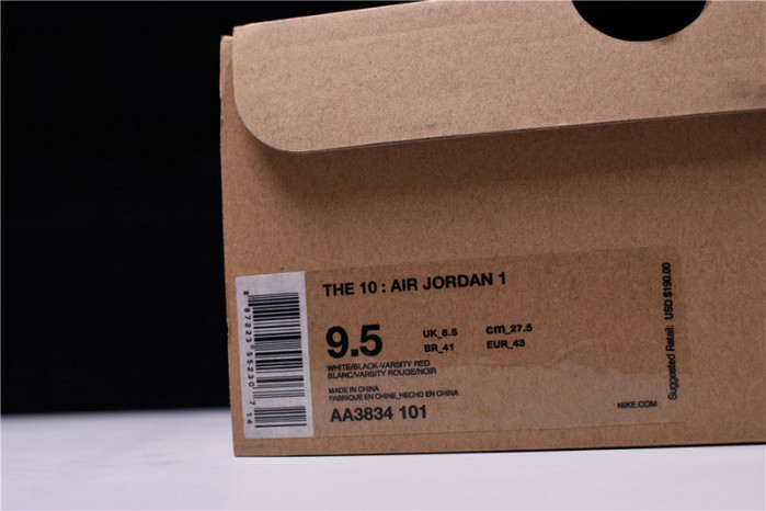 Off-White Air Jordan 1 Retro Chicago The Ten AA3834-101 - Image 42