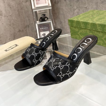 Gucci Mesh High heels Sandals Slide Sandal - Image 2