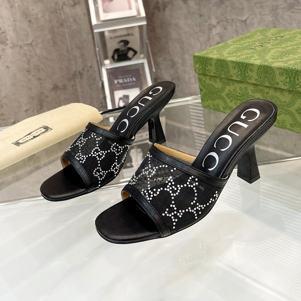 Gucci Mesh High heels Sandals Slide Sandal - Image 2