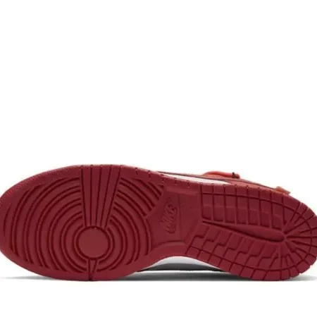 Off-White x Dunk Low LTHR OW Red - Image 5