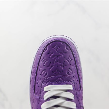 LV x Nike Air Force 1'07 LV8 Low "Purple/white/LV Monogram" - Image 4