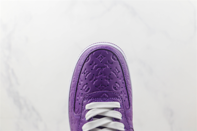 LV x Nike Air Force 1'07 LV8 Low "Purple/white/LV Monogram" - Image 4