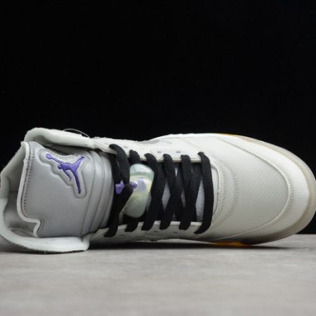 Off-White Air Jordan 5 white green purple CT8480-105 - Image 12