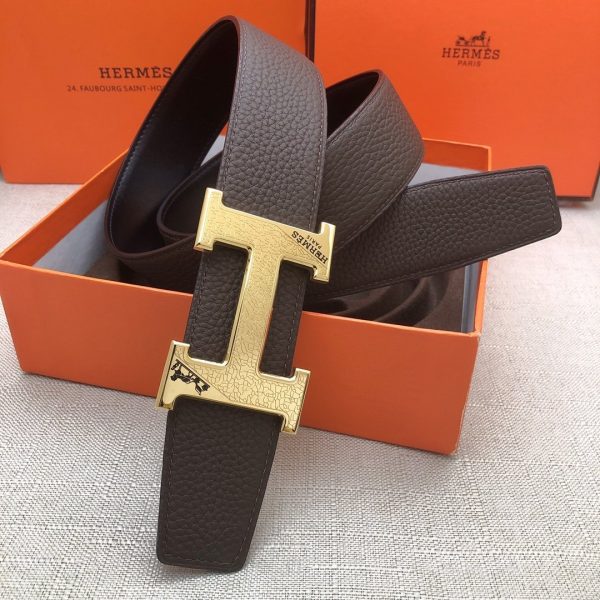 Hermes H Belt Buckle & Reversible Black For Women, Women Belt 380MM