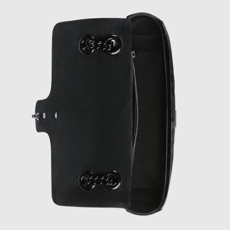Gucci GG Marmont patent small shoulder bag in patent - Image 5
