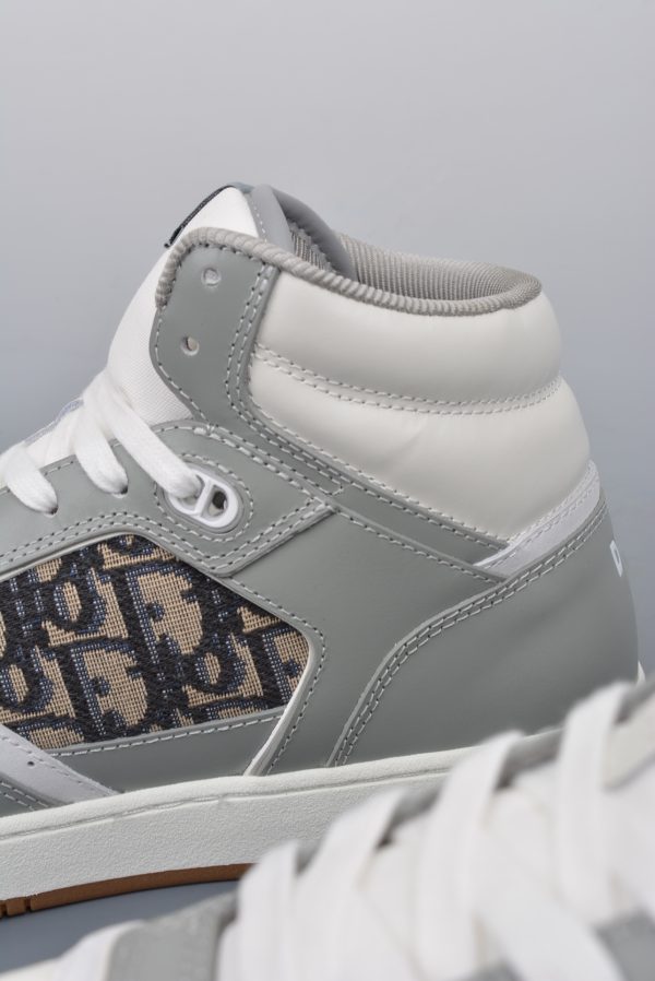 Dior B27 Sneakers High-Top Gray (AAA High Quality Version)
