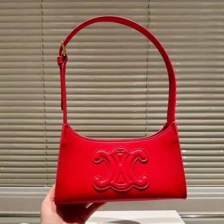 Celine Cuir Triomphe Relief Handbag - Image 7