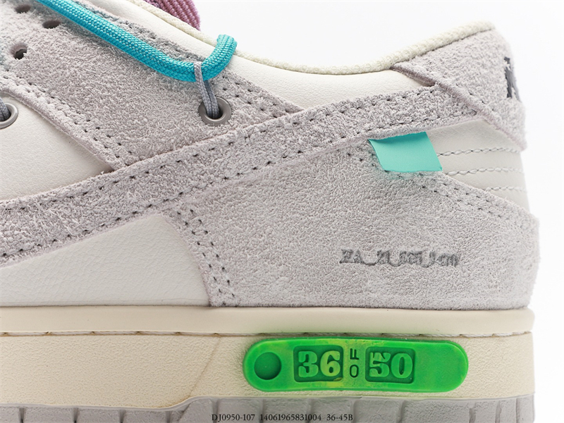 OFF WHITE X Nike Dunk SB Low The 50 NO.36 DJ0950-107 - Image 7