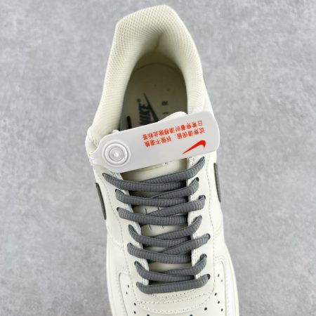 Nike Air Force White Dark Grey - Image 8