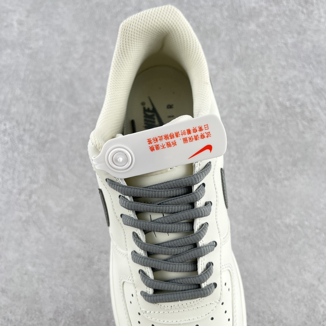 Nike Air Force White Dark Grey - Image 8