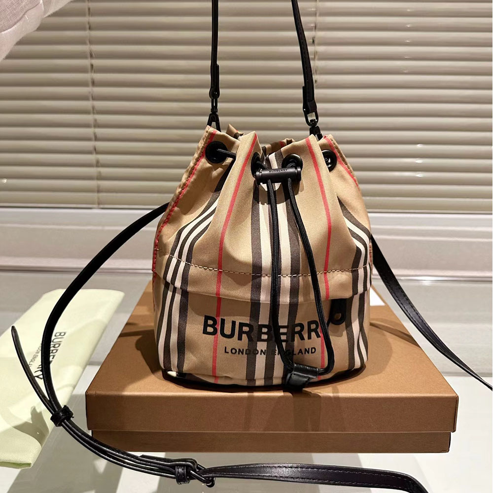 Burberry Striped Drawstring Ba - Image 3