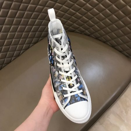 Dior B23 High Top Alex Foxton CD35 Canvas Shoes - Image 4