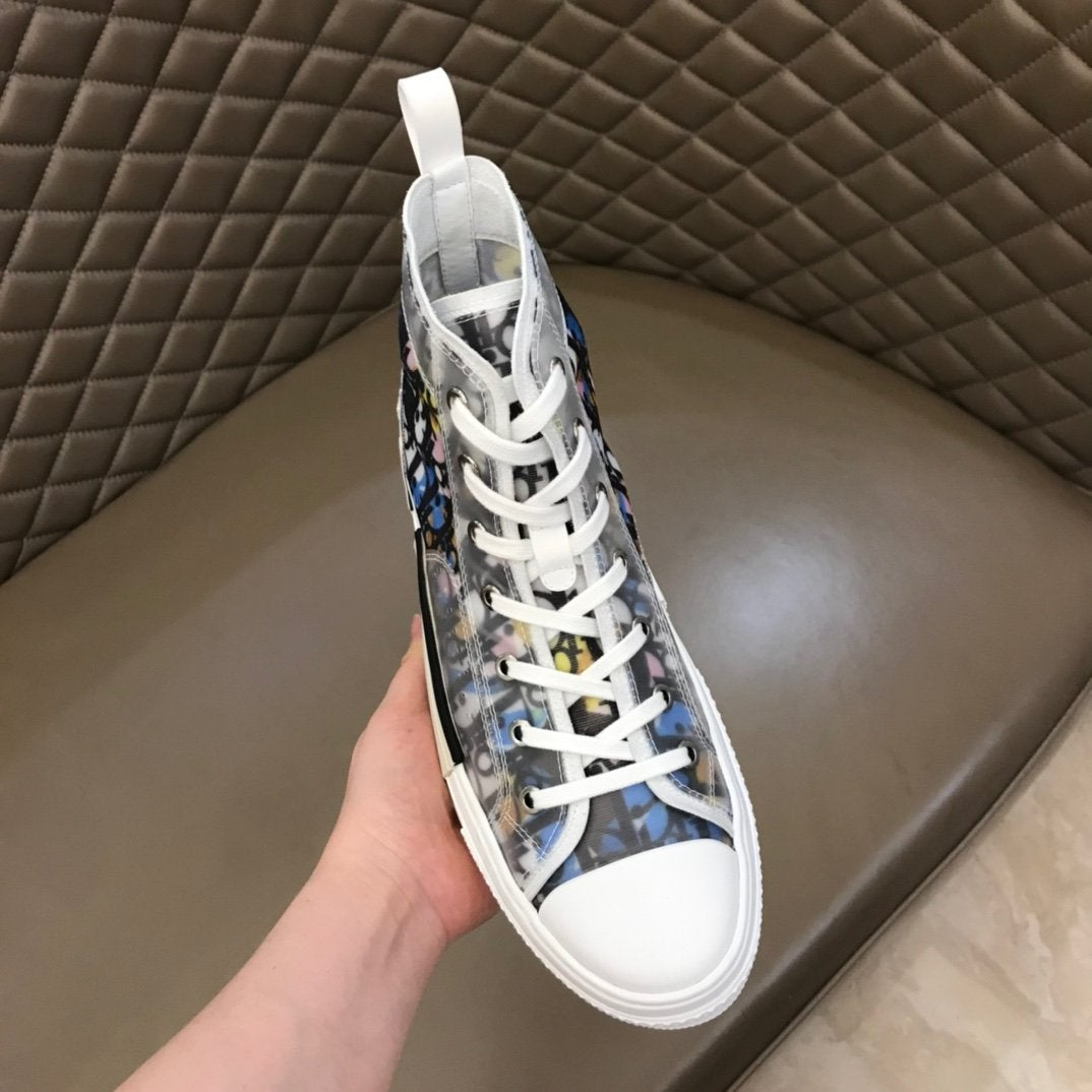 Dior B23 High Top Alex Foxton CD35 Canvas Shoes - Image 4