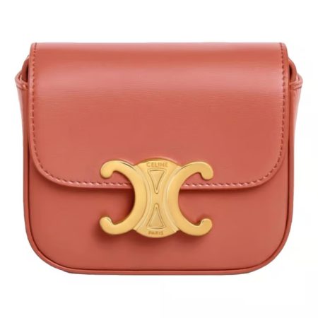 CELINE MINI TRIOMPHE IN SHINY CALFSKIN LYCHEE - Image 2
