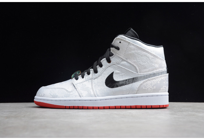 CLOT Air Jordan 1 Mid Fearless CU2804-100 - Image 1