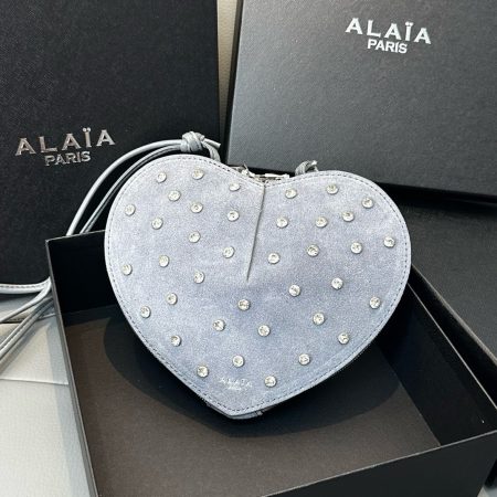ALaia Diamond Heart Handbag - Image 7