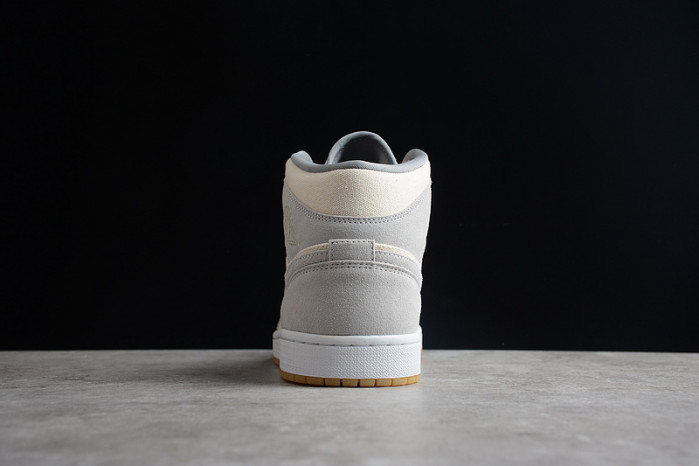 Jordan 1 Mid SE Coconut Milk Particle Grey DN4281-100 - Image 3