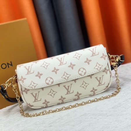 LV Leather Baguette Shoulder Handbag M82210&M81911 - Image 5