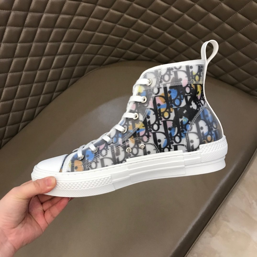 Dior B23 High Top Alex Foxton CD35 Canvas Shoes - Image 3