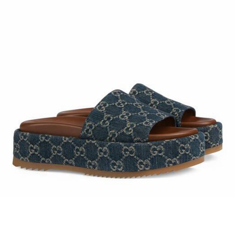 Gucci Platform Slide Sandals 623212 - Image 3