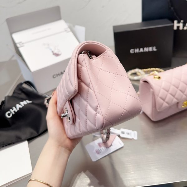 Chanel Classic Pink Flag Bag Small 20cm