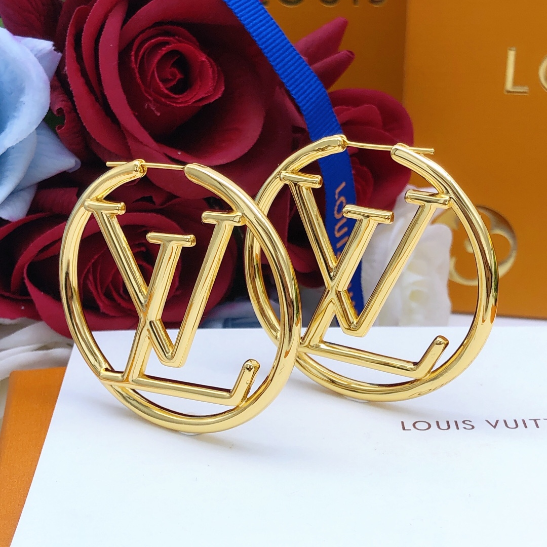 LV Louise Hoop Earrings - Image 4