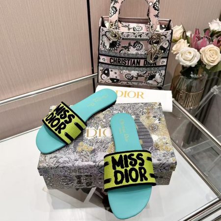 Dior Dway Miss Dior Allover Motif Sandals - Image 10