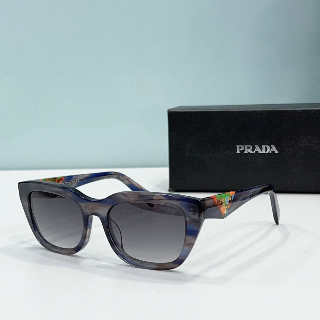 Prada Mirror leg print Logo  sunglasses Top quality - Image 3