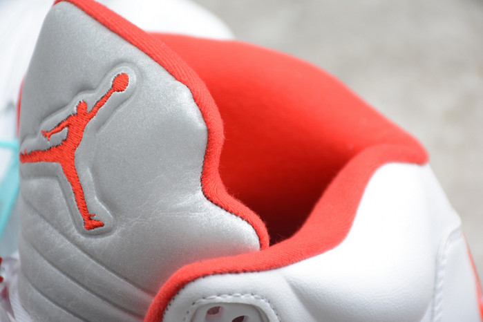 Air Jordan 5 Fire Red 2020 Silver Tongue DA1911-102 - Image 15