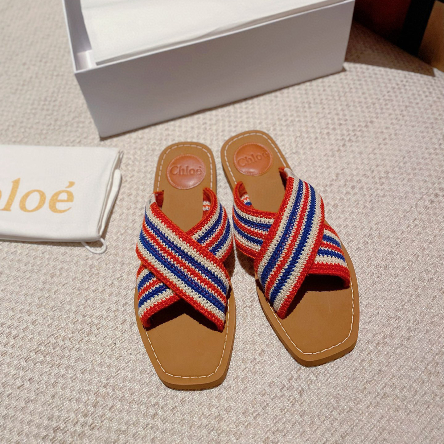 Chloe Woody Polyester Goes With Everything Shoes Sandal - Image 5