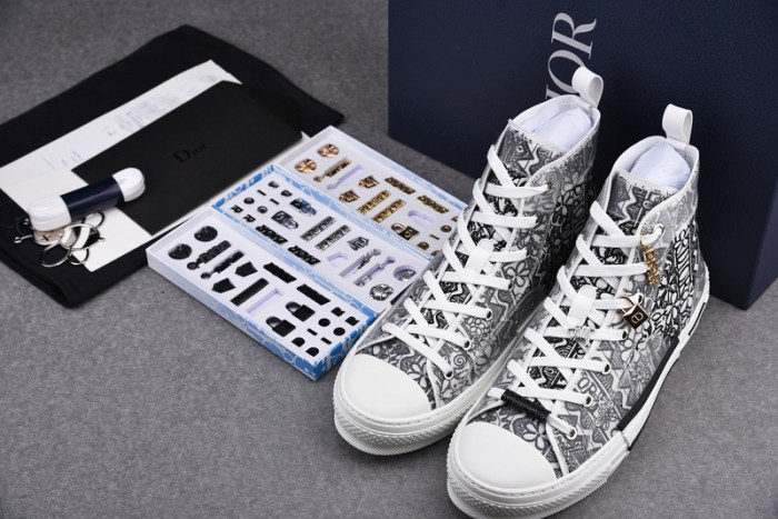Dior B23 OBLIQUE HIGH TOP Shoes T00853H072 - Image 12