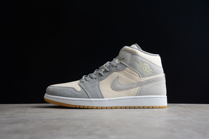 Jordan 1 Mid SE Coconut Milk Particle Grey DN4281-100 - Image 2