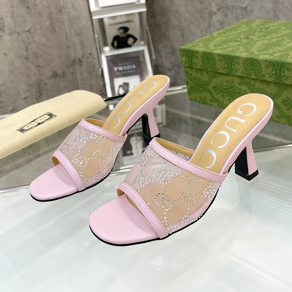 Gucci Mesh High heels Sandals Slide Sandal - Image 5