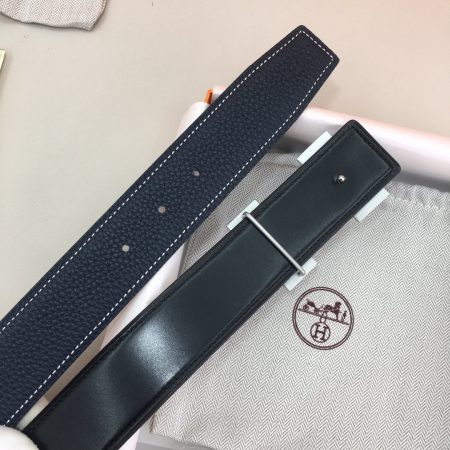 Hermes H Belt Buckle & Reversible Black For Women, Women Belt 380MM - Image 3