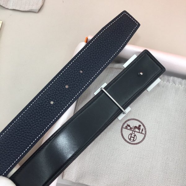 Hermes H Belt Buckle & Reversible Black For Women, Women Belt 380MM
