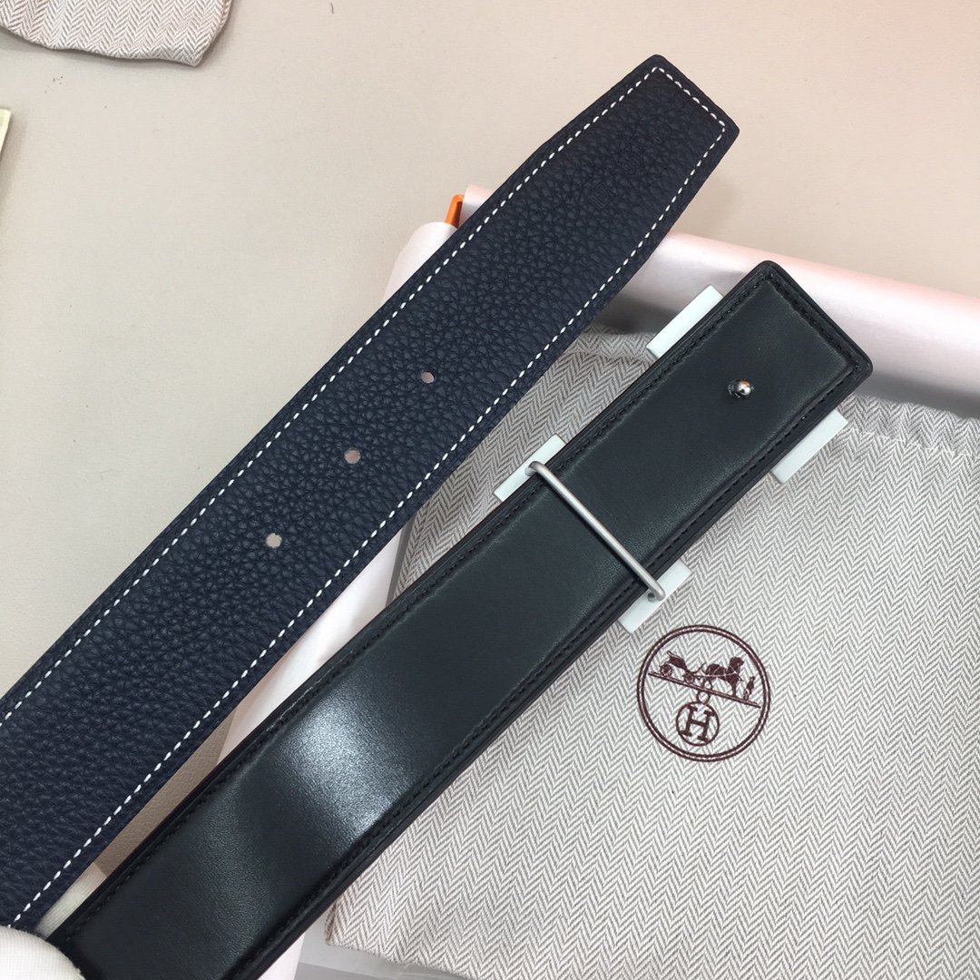 Hermes H Belt Buckle & Reversible Black For Women, Women Belt 380MM - Image 3
