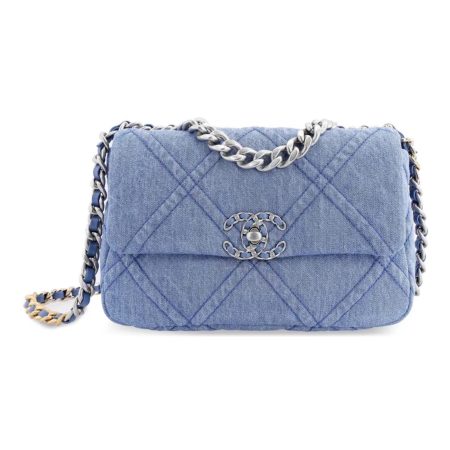 Chanel 19Bag Denim Canvas Handle Crossbody Bag