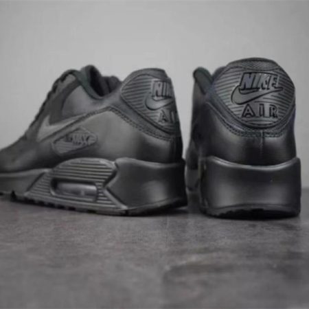Nike Air Max 90 Leather Triple Black (2020) CZ5594-001 - Image 5