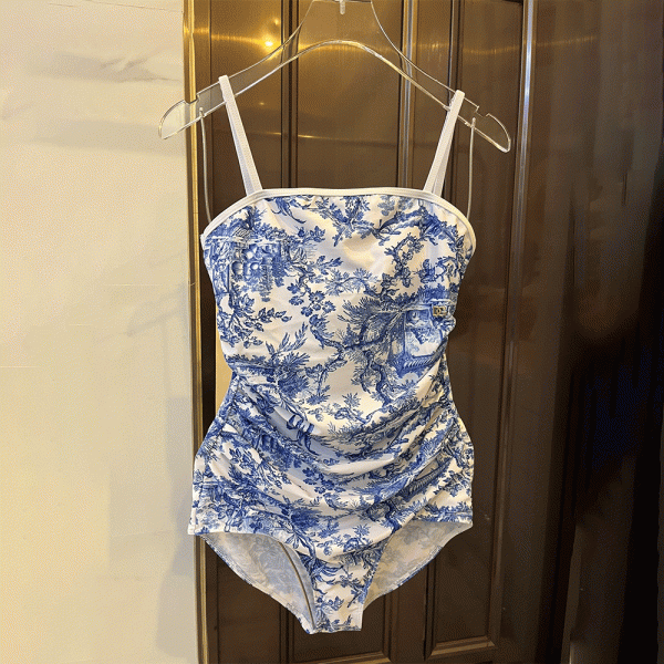 DOLCE & GABBAN DG Suspender One-piece Swimsuit  Swimwear