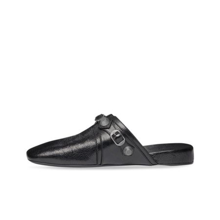 Balenciaga  Cagole  Leather Sandals Slide Sandal