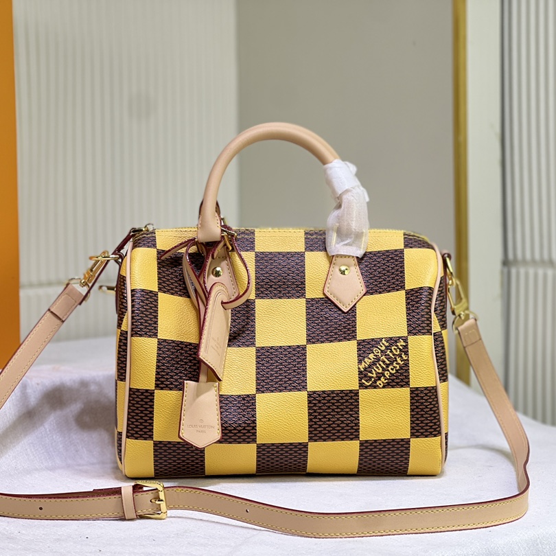 LV  Speedy 25 Checkerboard Shoulder Bag Handbag - Image 3