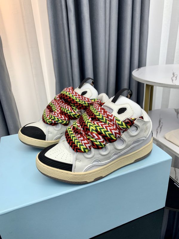Lanvin LEATHER CURB SNEAKERS