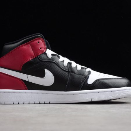 Air Jordan 1 Mid black noble red BQ6472-016 - Image 12