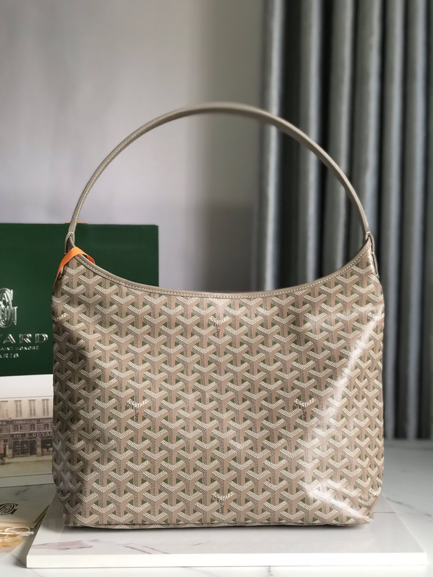 Goyard hobo boheme brown-green - Image 2
