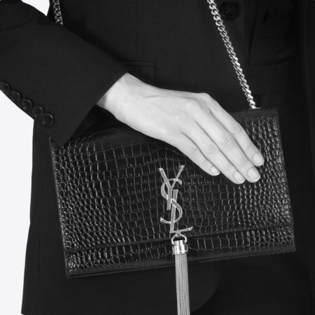 YSL Kate Tassel Crocodile Bag - Image 2