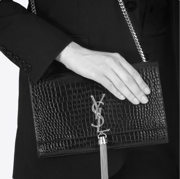 YSL Kate Tassel Crocodile Bag