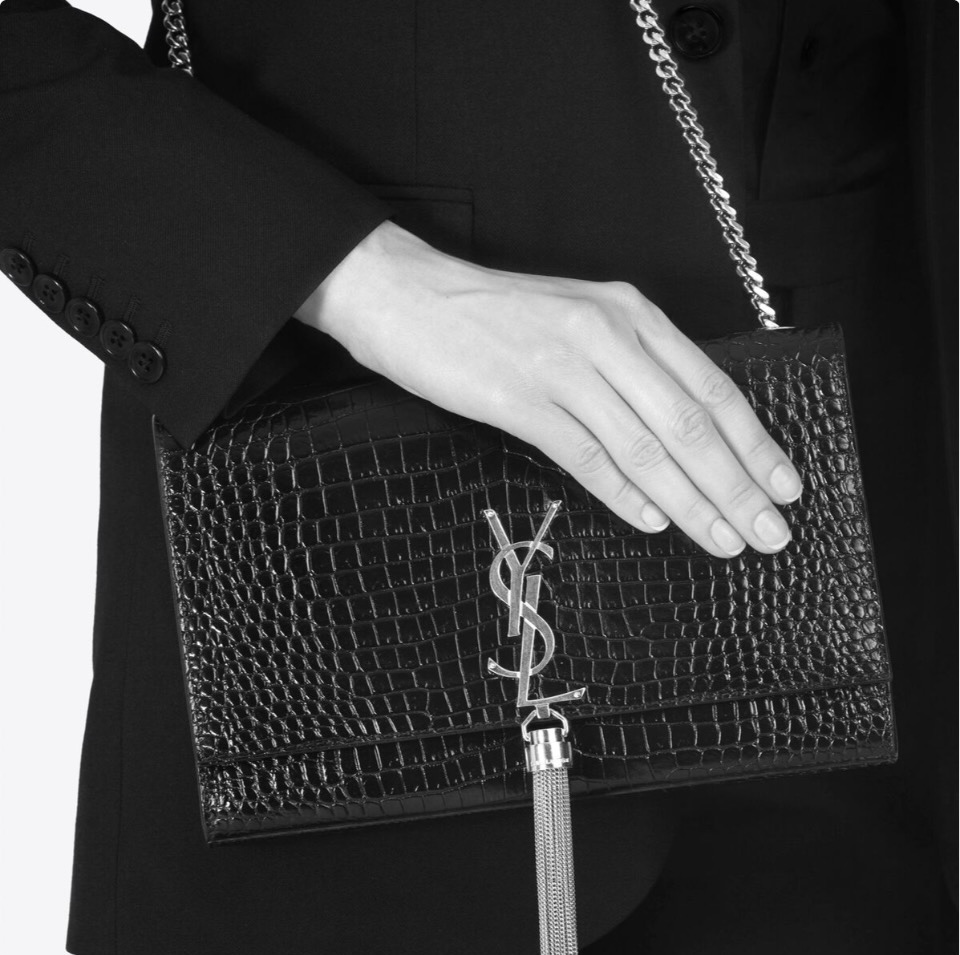 YSL Kate Tassel Crocodile Bag - Image 2