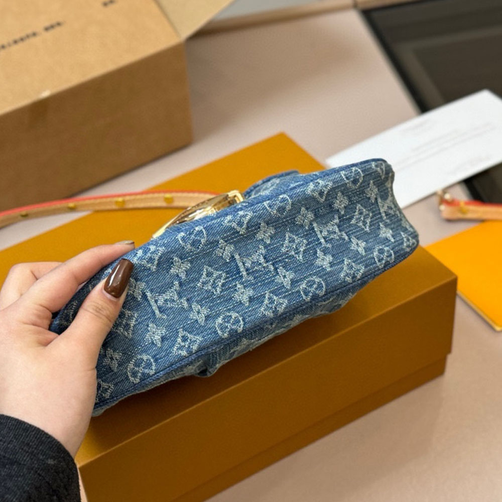 LV Sunset Denim Handbag - Image 6