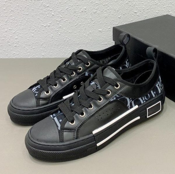 Dior B23 Black Boutique Fashion Skateboard Canvas